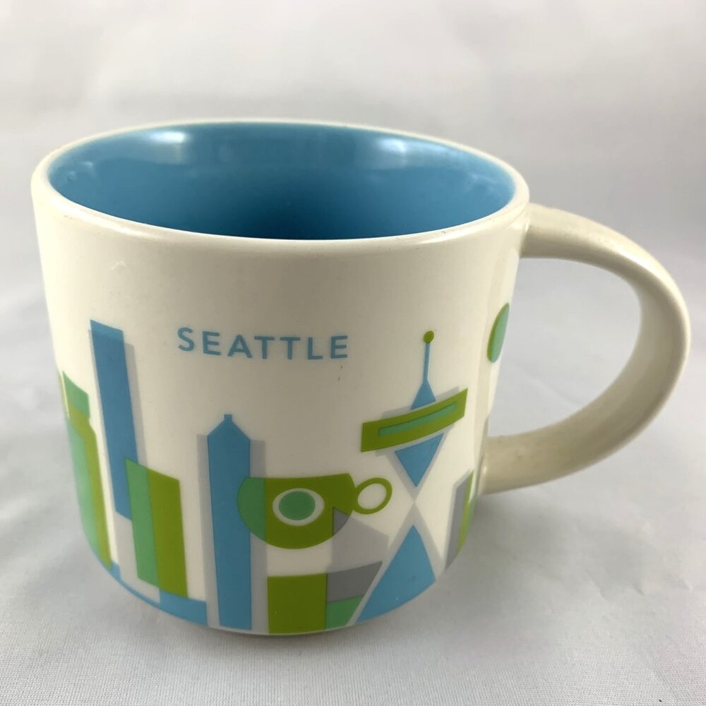 Starbucks "You Are Here" Mug - Seattle – 2013, Rare & Discontinued, 14 oz